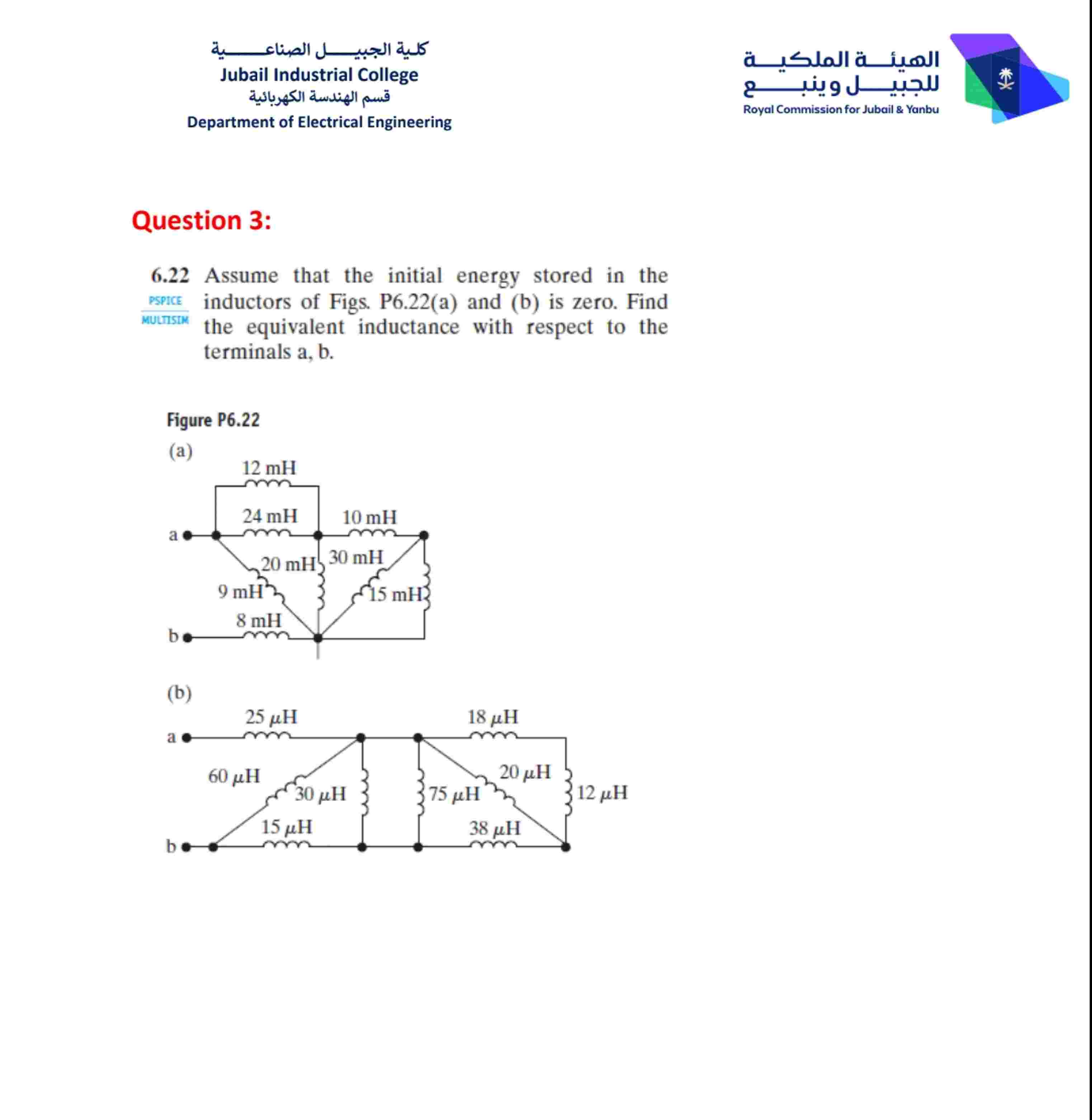 Jubail Industrial College Department of