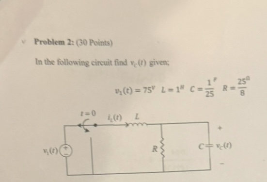 Problem 2 : ( 3 0 Points ) In the following