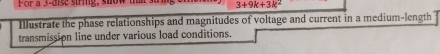 Illustrate the phase relationships and magnitudes