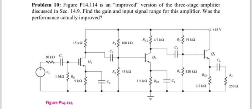 Problem 1 0 : Figure P 1 4 . 1 1 4 is an