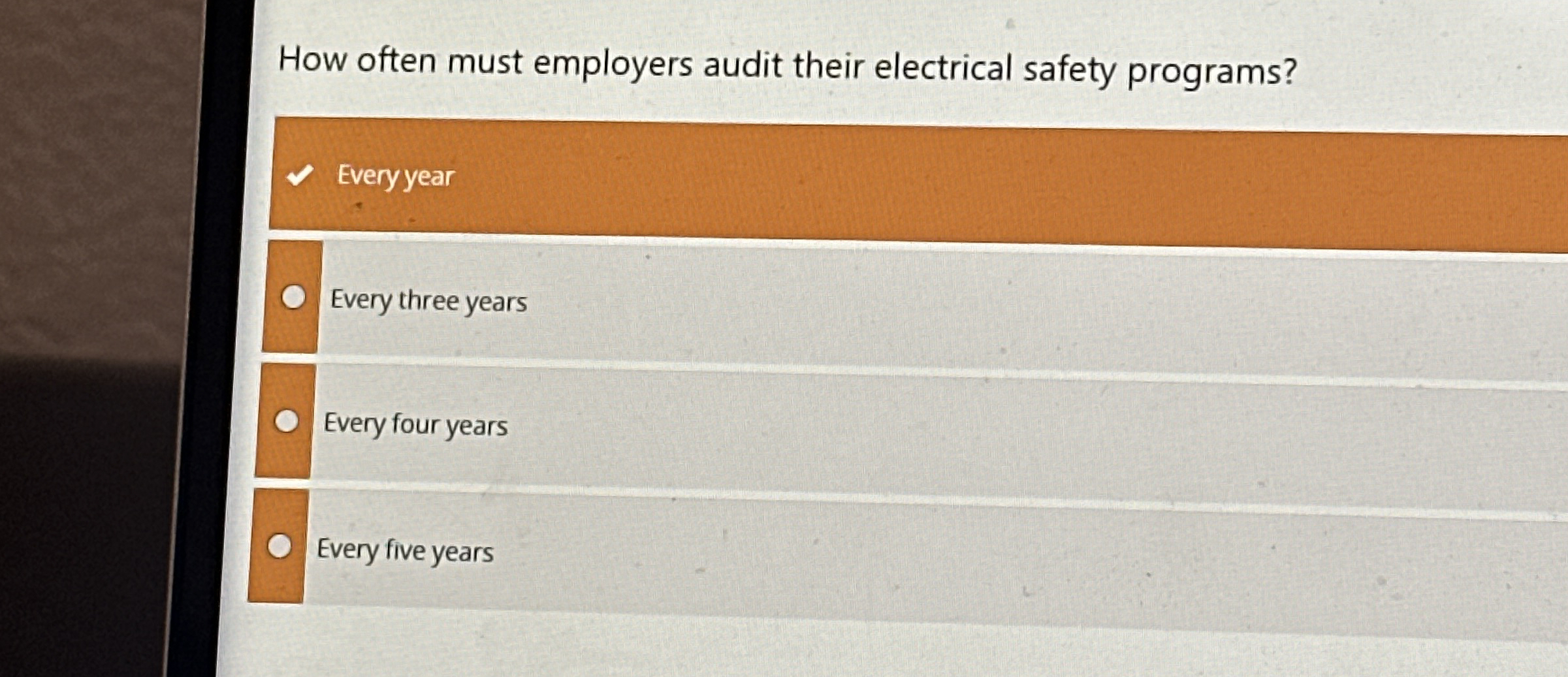How often must employers audit their electrical