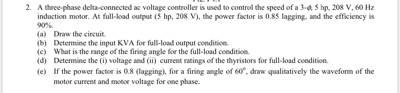 A three - phase delta - connected ac voltage