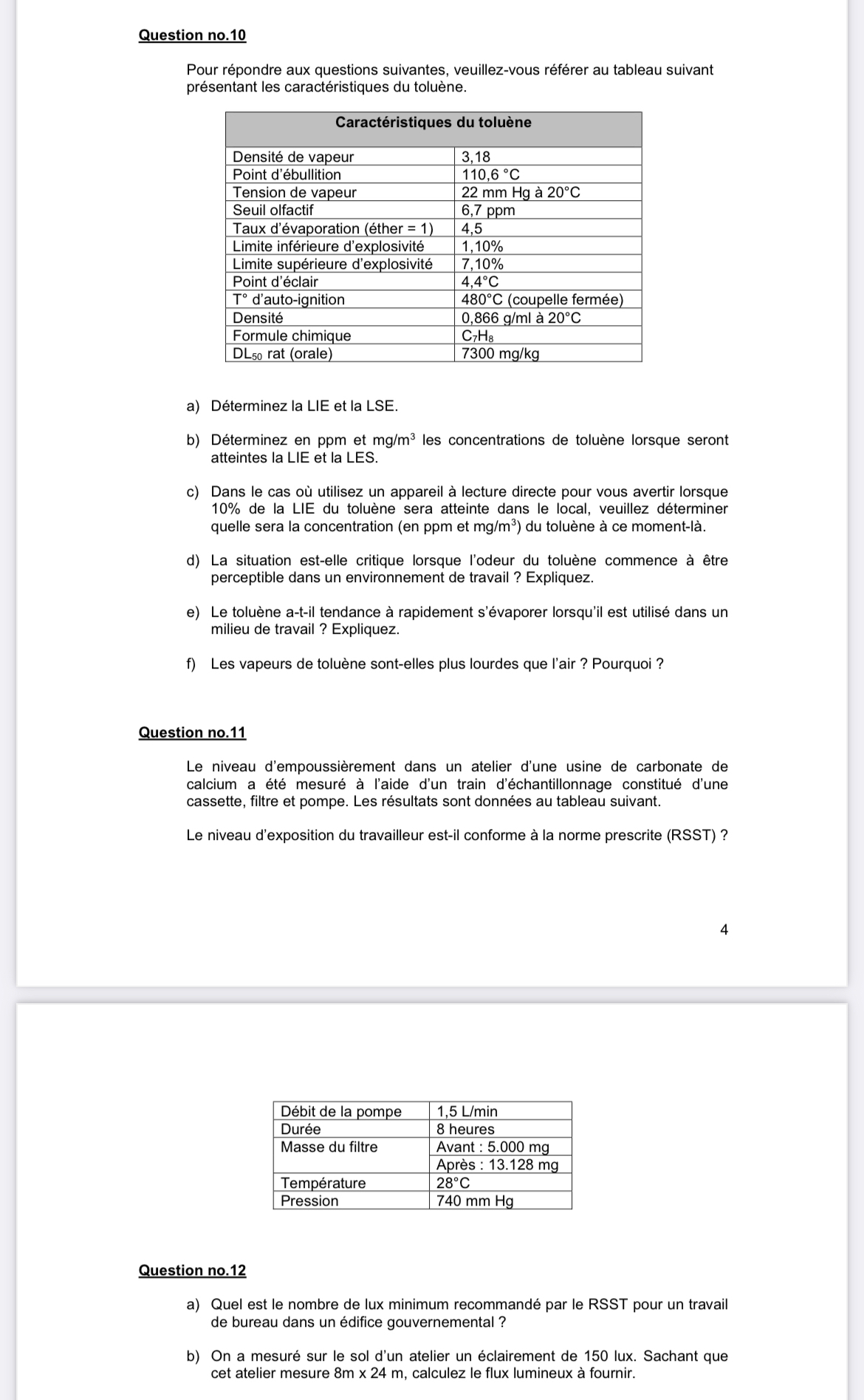 Besoin des solutions des 3 exercices svp