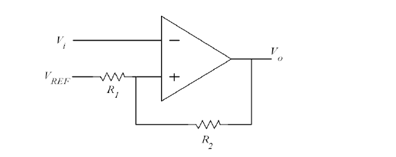 QUESTION 1 Regarding a comparator with hysteresis