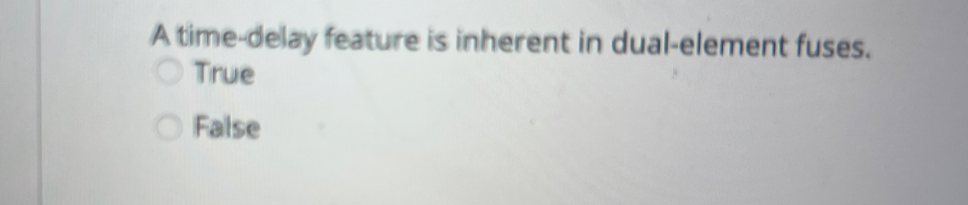 A time - delay feature is inherent in dual -