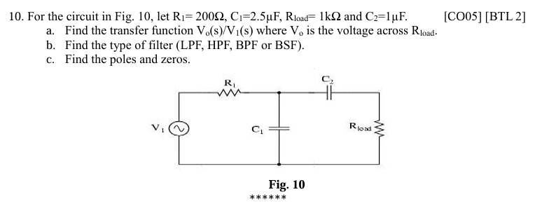 For the circuit in Fig. 1 0 , let R _ ( 1 ) = 2 0