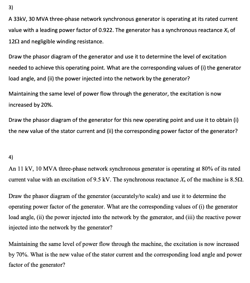 ONLY PHASOR DIAGRAM IS ACCEPTED, THE ANSWERS