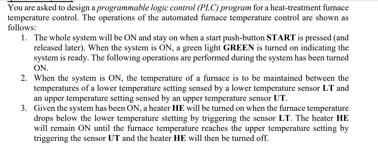 Please Write the Ladder Diagram with the Names