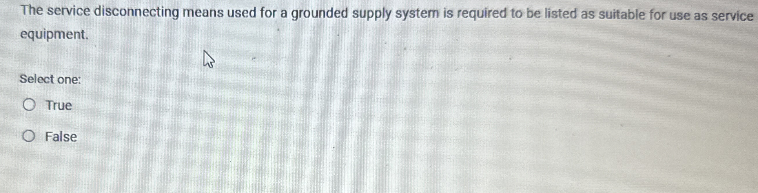 The service disconnecting means used for a