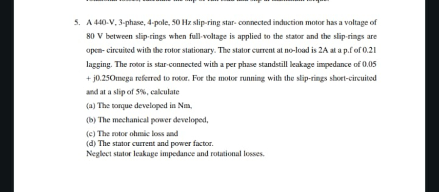 5 . A \ ( 4 4 0 - \ mathrm { V } , 3 \ ) - phase,