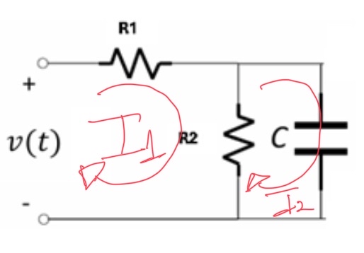 Find the differential equation of the circuit