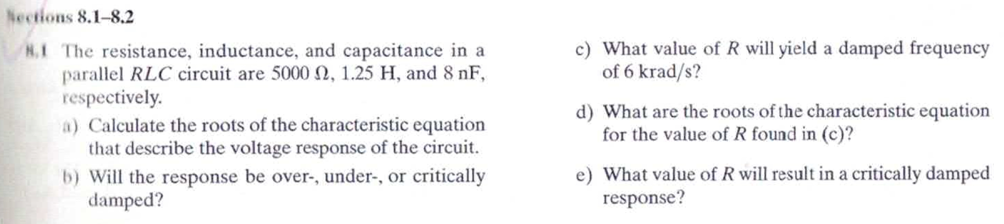 Hections 8 . 1 - 8 . 2 H . 1 The resistance,
