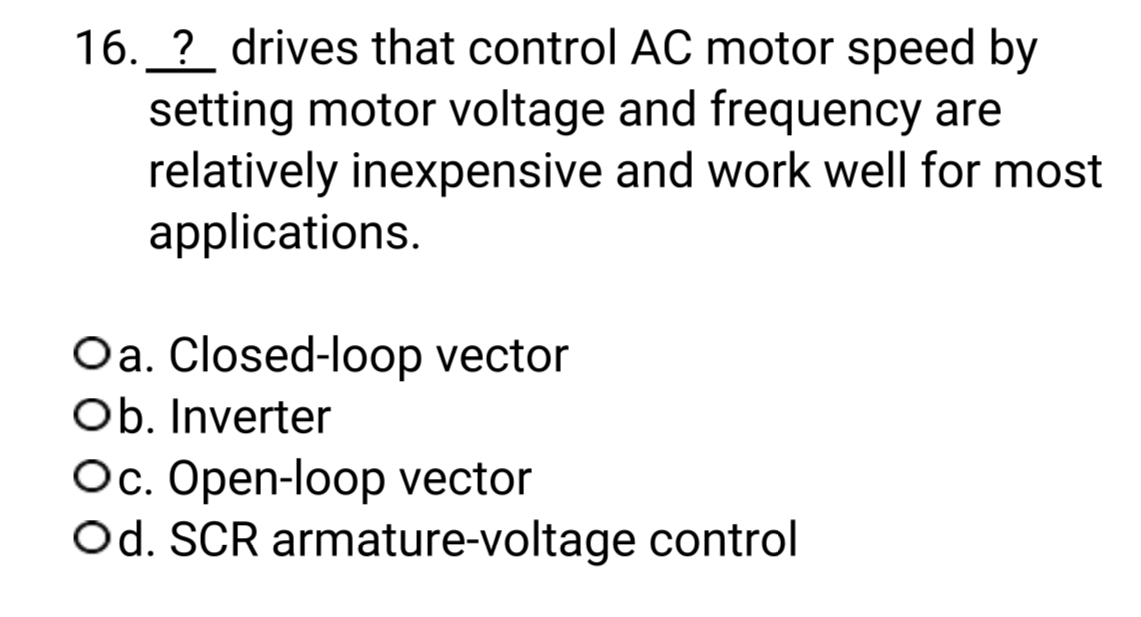 ? drives that control AC motor speed by setting