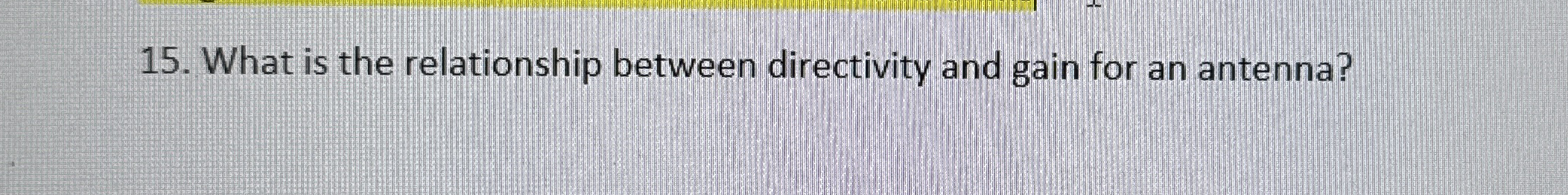 What is the relationship between directivity and