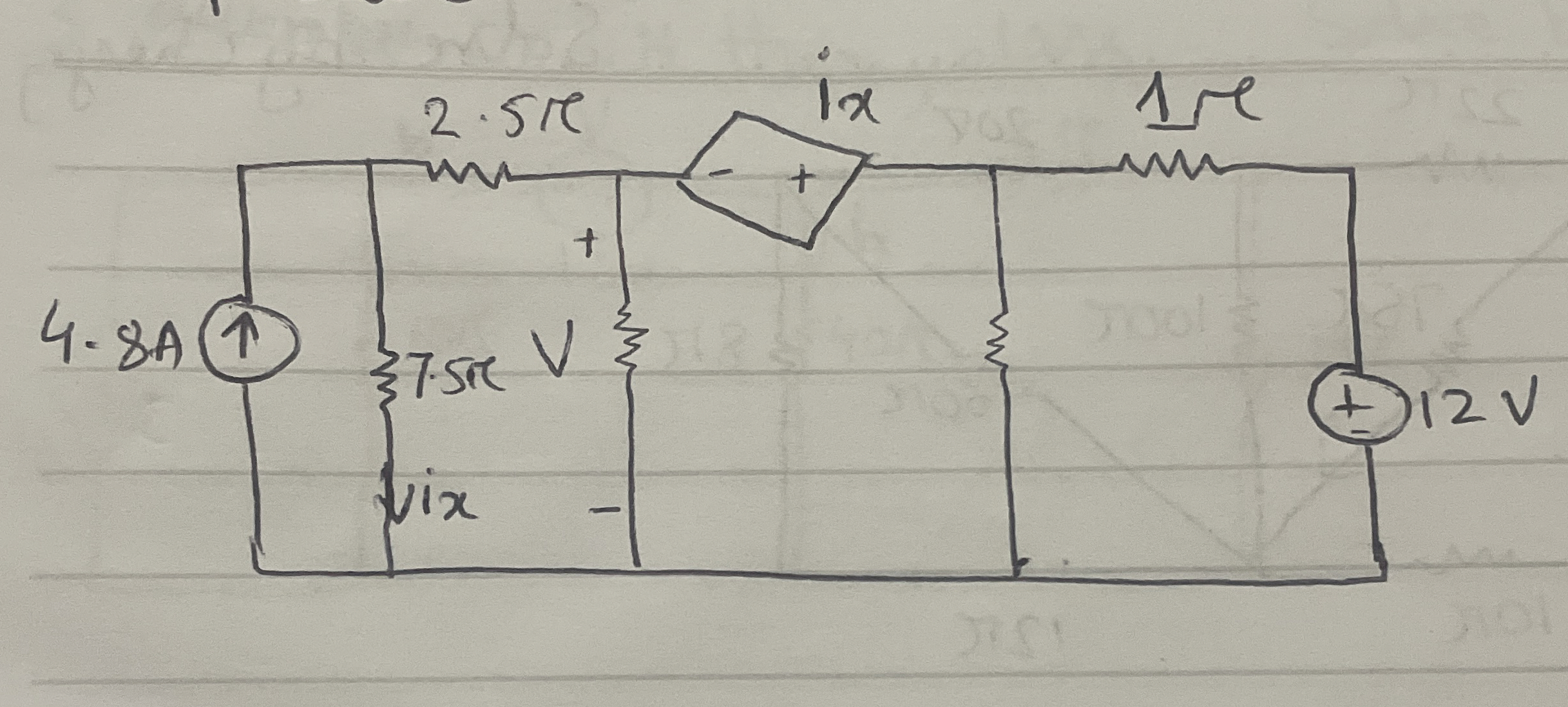 Find ix in this circuit