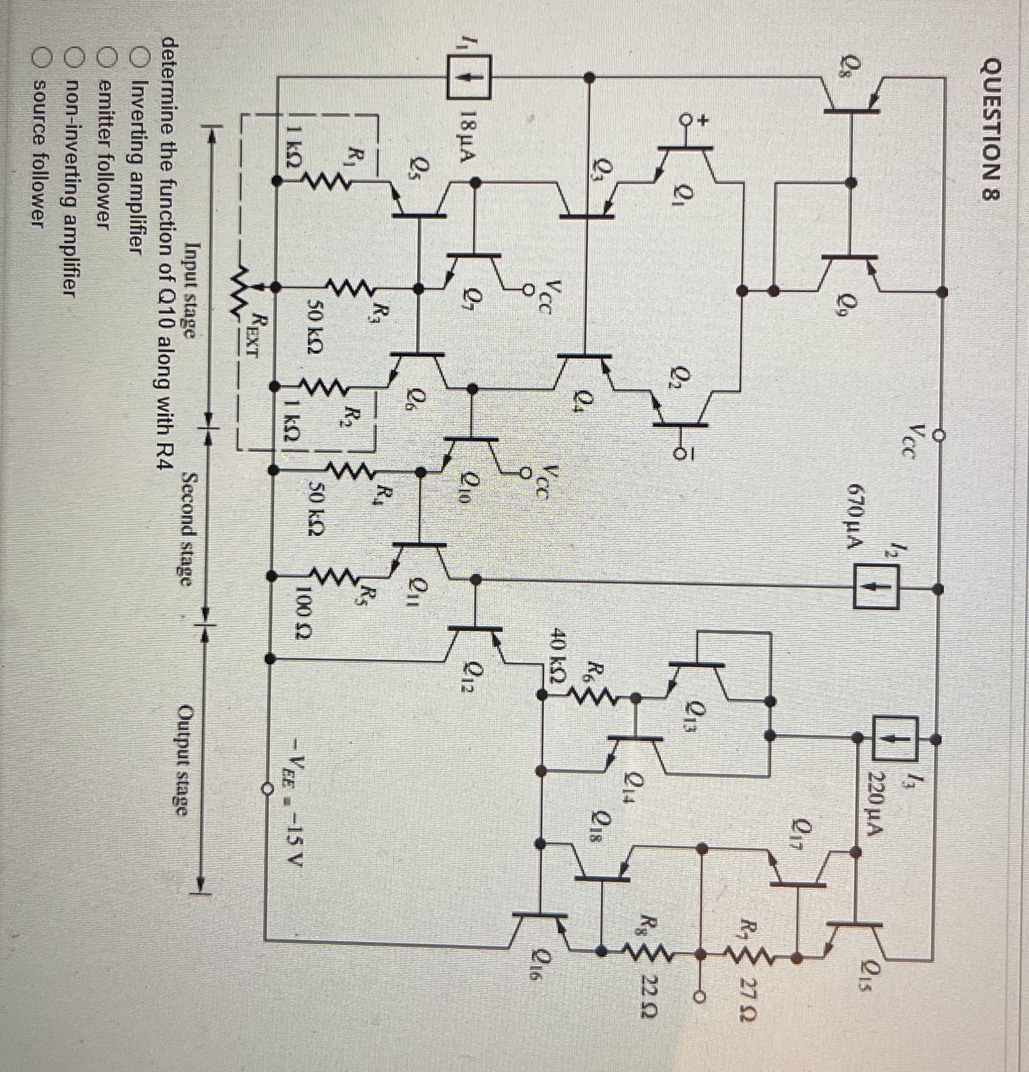 QUESTION 8 determine the function of Q 1 0 along