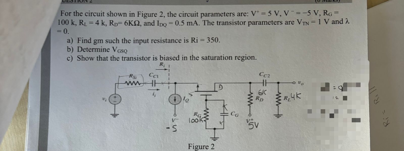 For the circuit shown in Figure 2 , the circuit