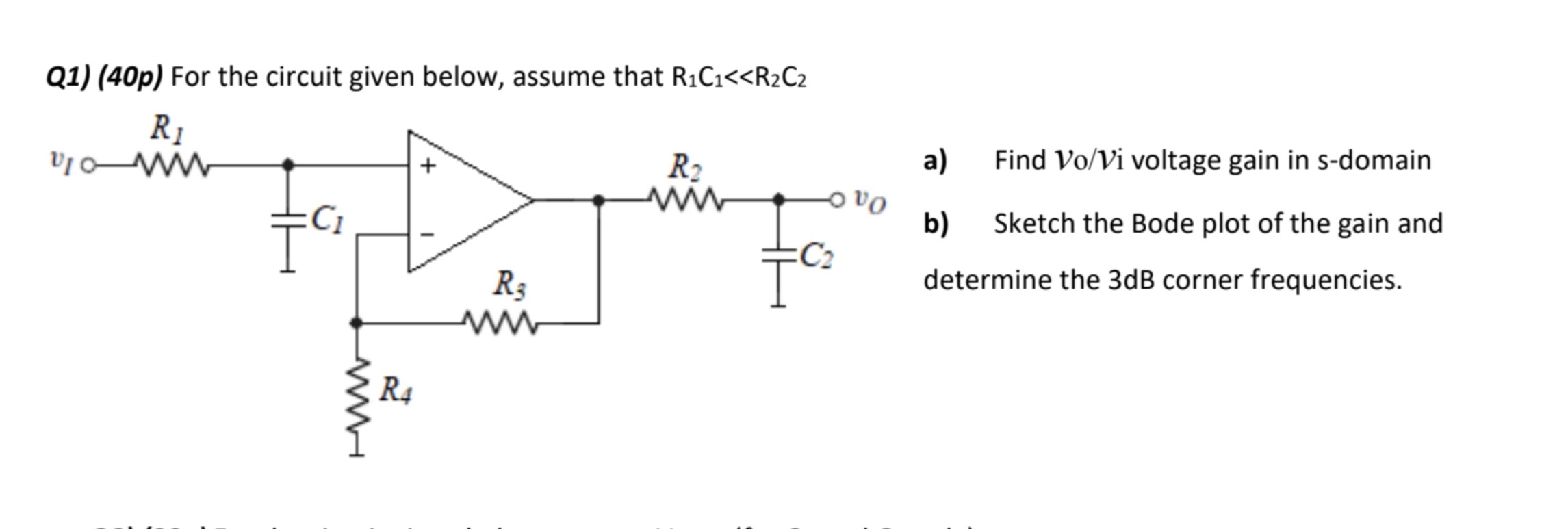 Q 1 R _ ( 1 ) C _ ( 1 ) R _ ( 2 ) C _ ( 2 ) a ( V