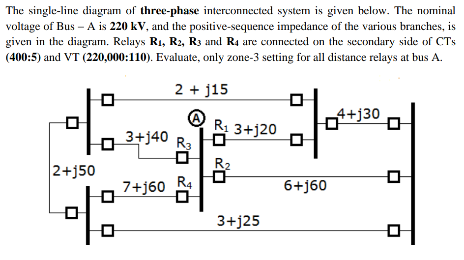 The single - line diagram of three - phase