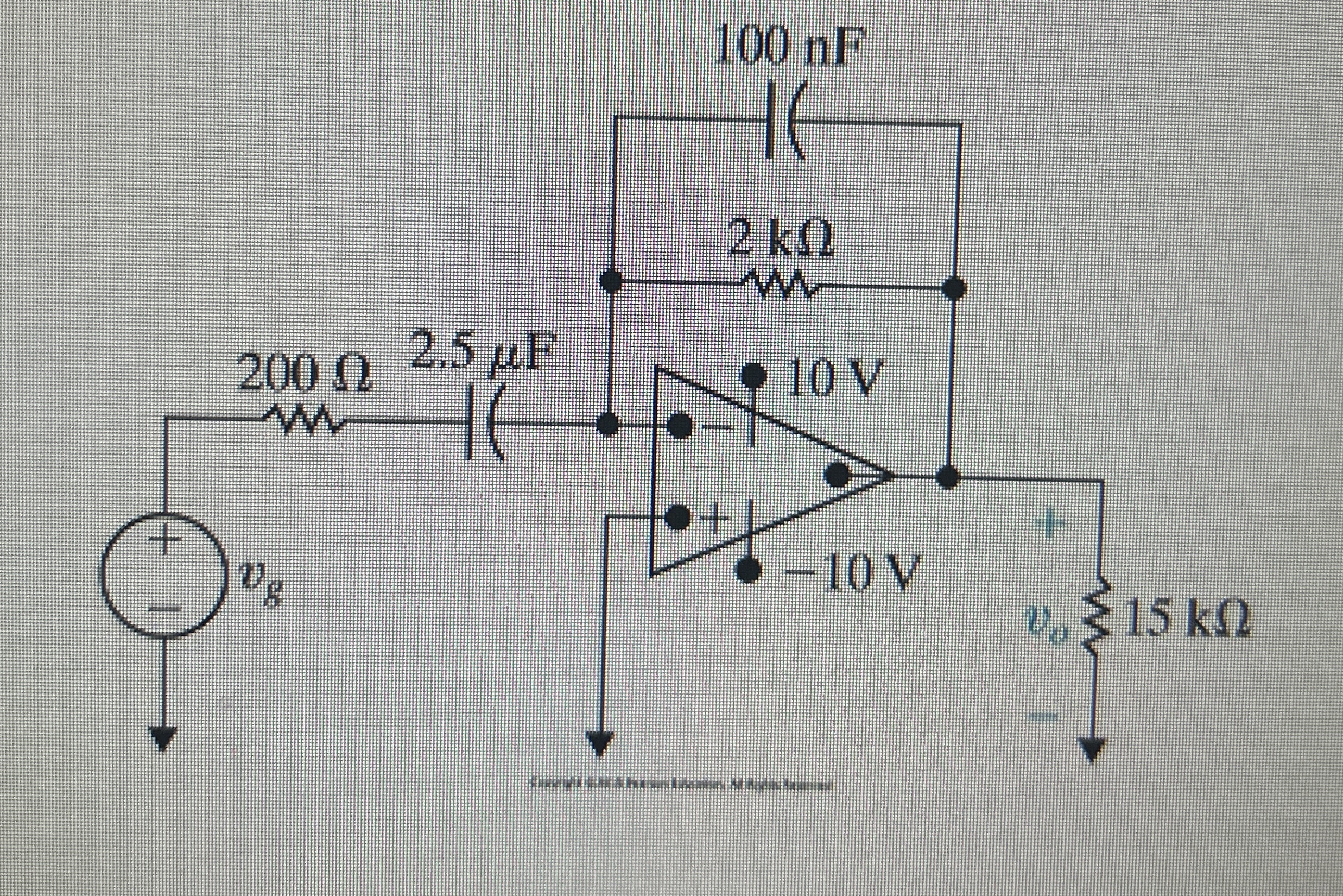 a ) Calculate the transfert function H ( s ) = V