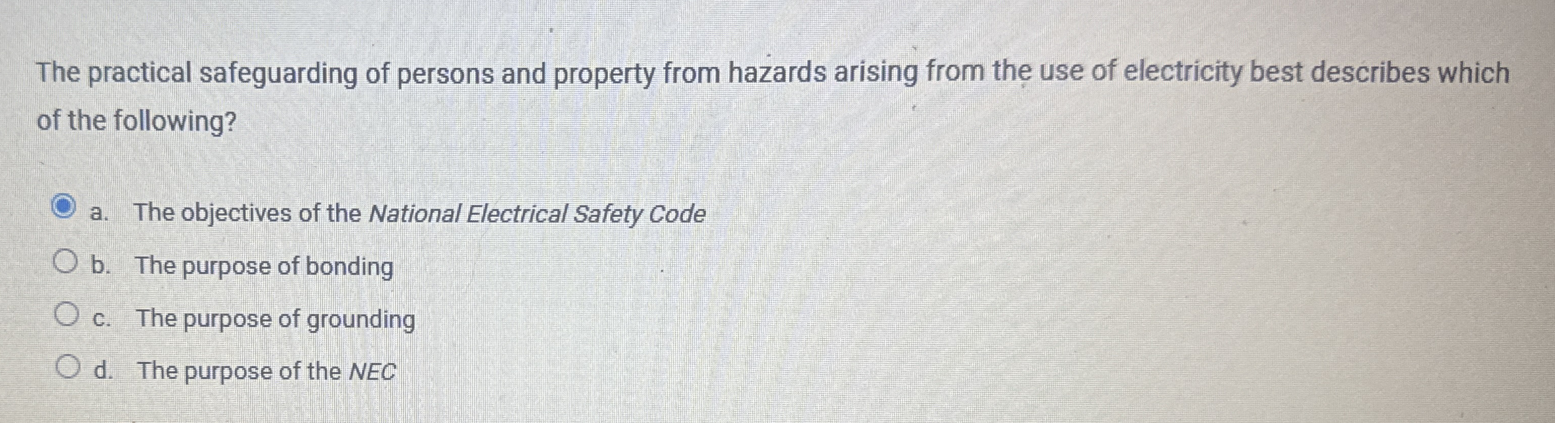 The practical safeguarding of persons and