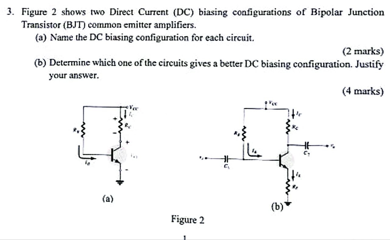Figure 2 shows two Direct Current ( DC ) biasing