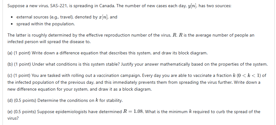 Suppose a new virus, SAS - 2 2 1 , is spreading