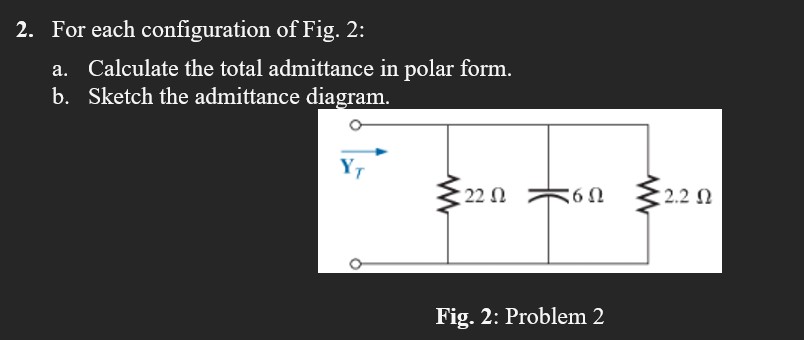 2 . For each configuration of Fig. 2 : a .