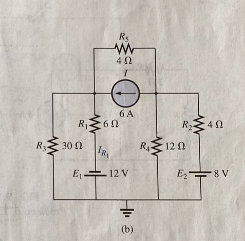 calculate IR 1 using superposition
