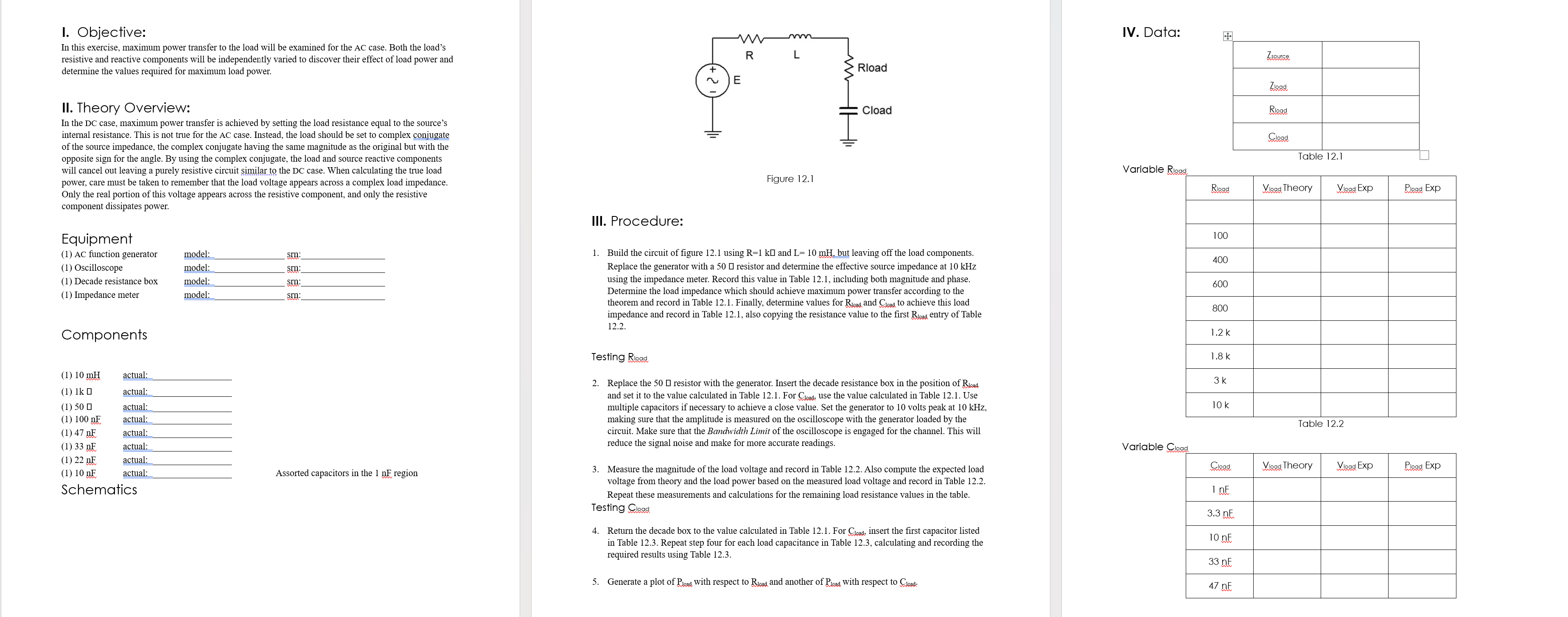 1 . Build the circuit of figure 1 2 . 1 using R =