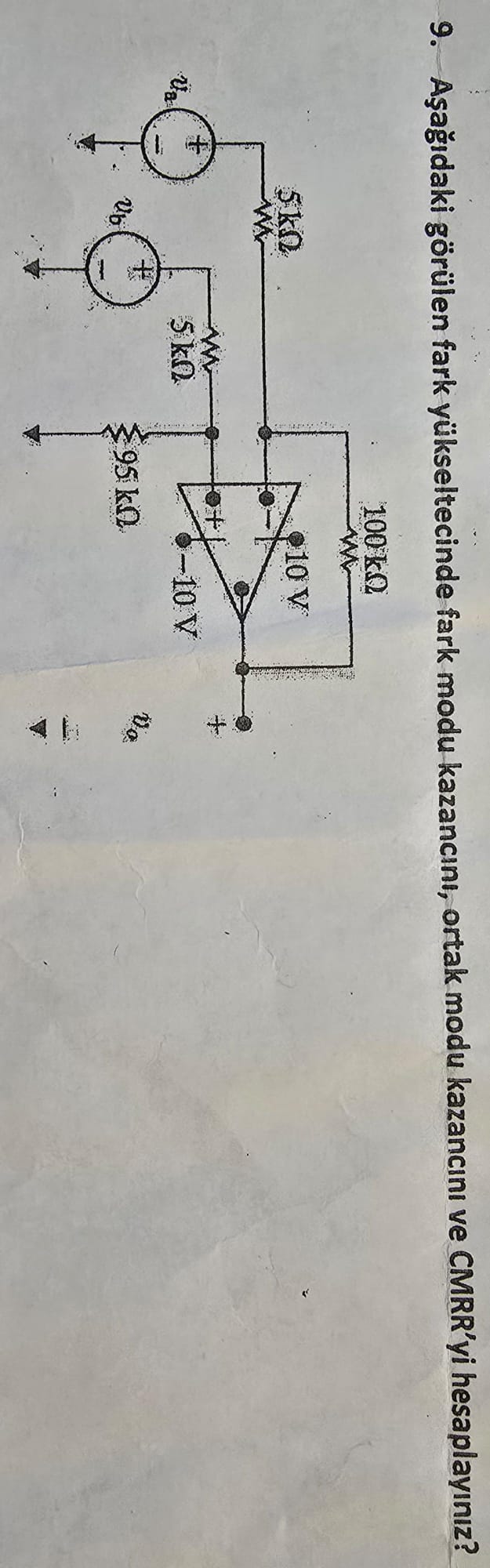 9 . A a daki g r len fark y kseltecinde fark modu
