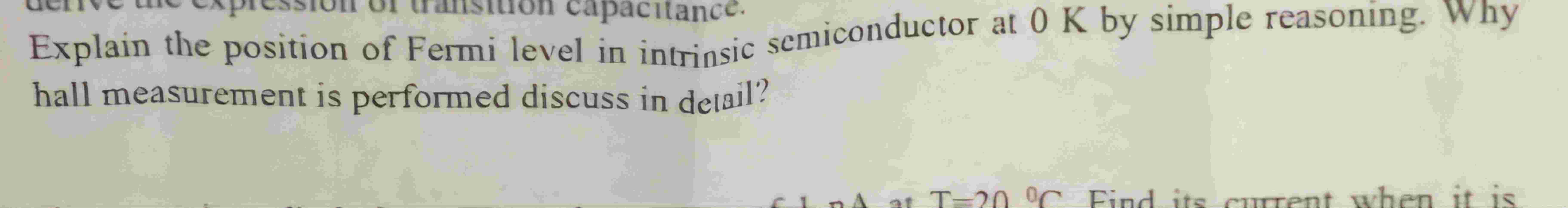 Explain the position of Fermi level in intrinsic