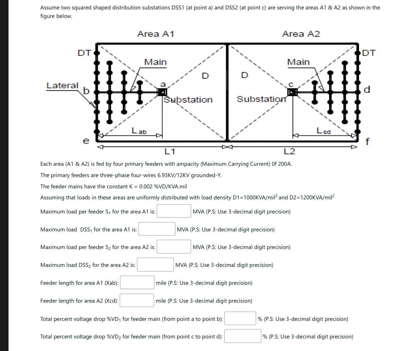 Assume two squared shaped distribution