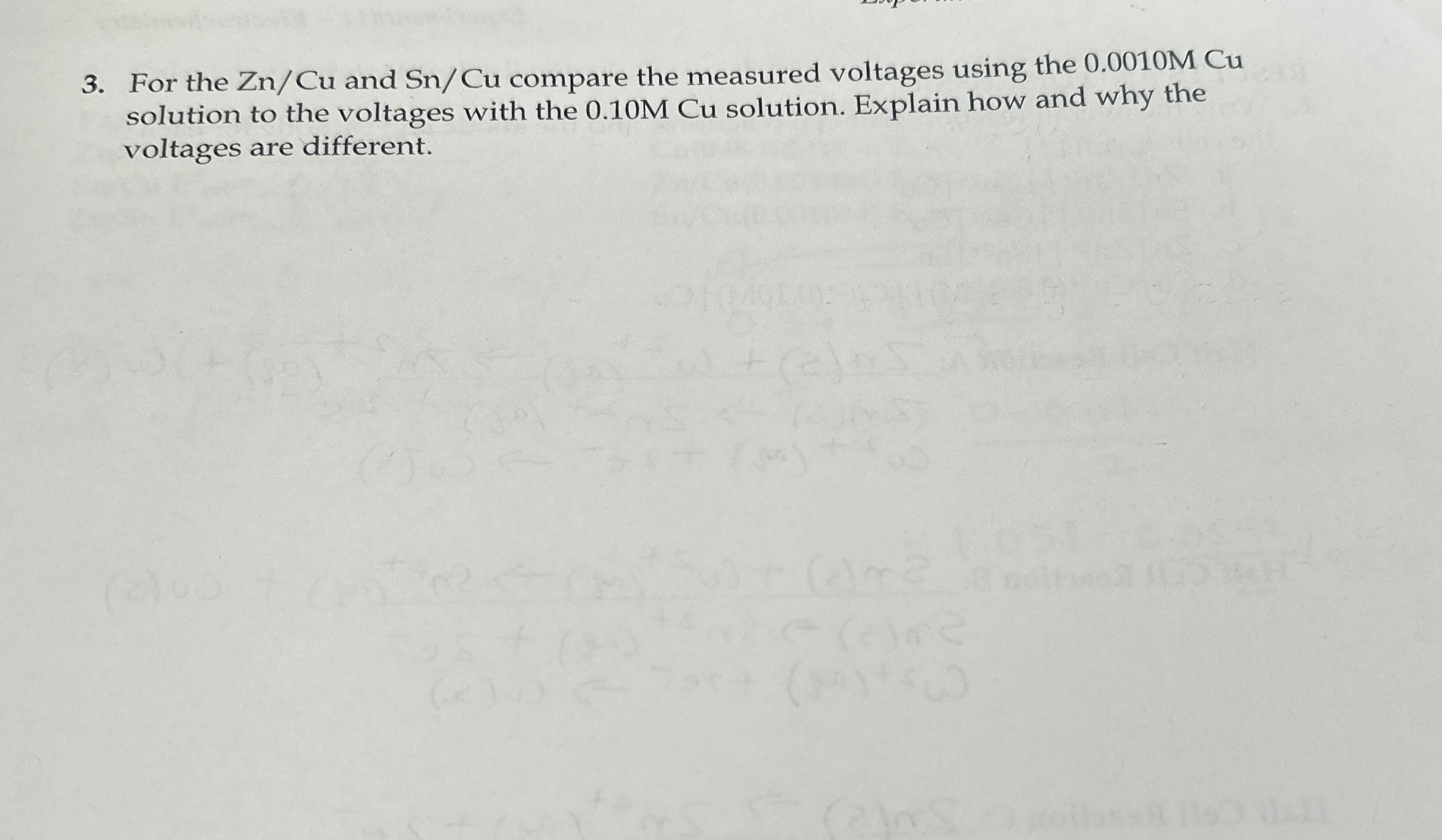For the Z n C u and S n C u compare the measured