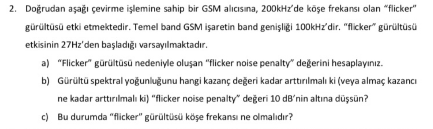 Do rudan a a evirme i lemine sahip bir GSM al c s