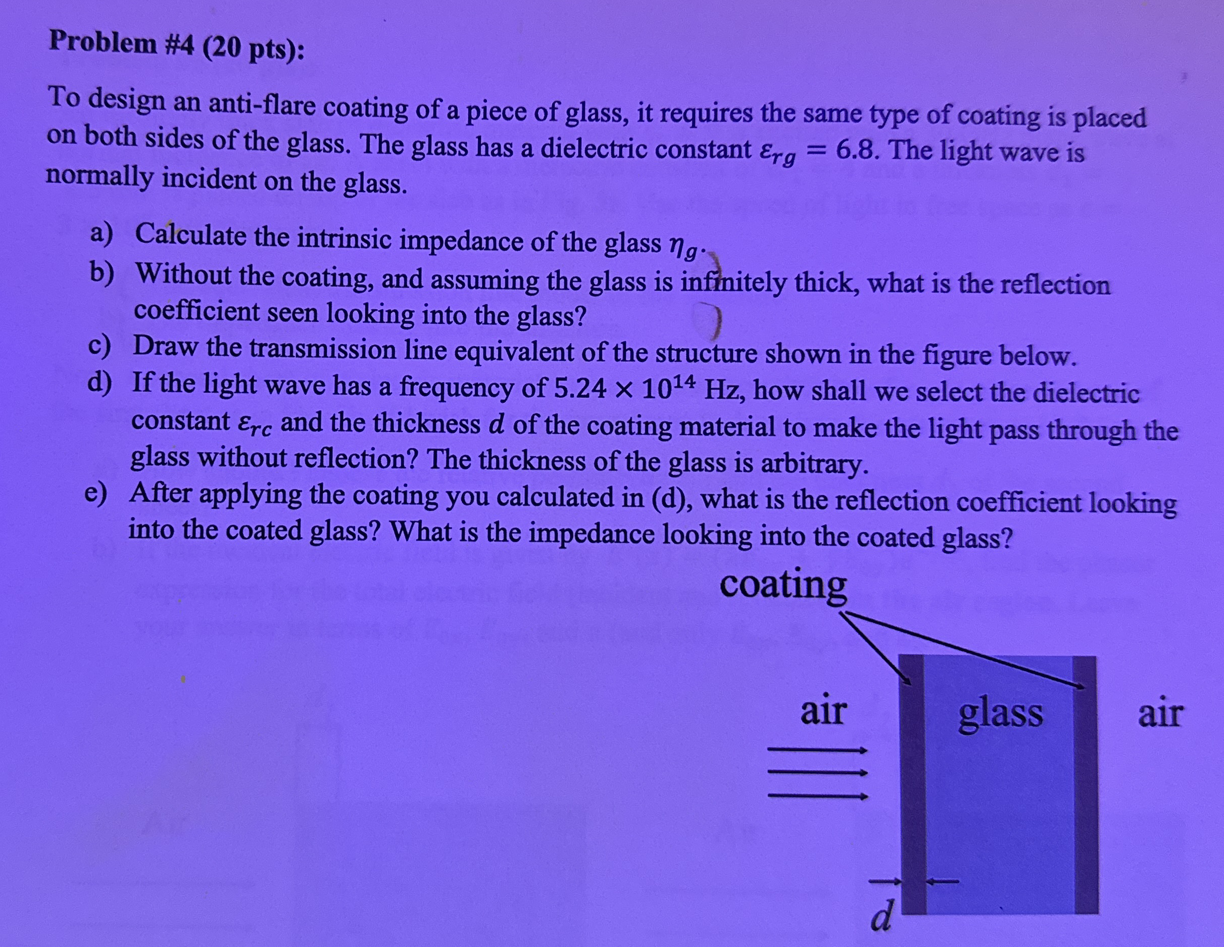 Problem # 4 ( 2 0 pts ) : To design an anti -