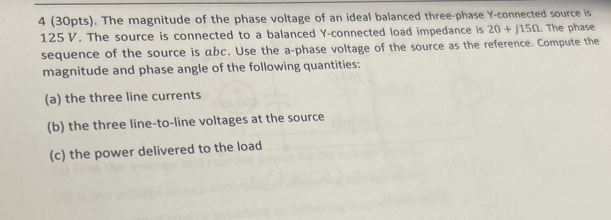 4 ( 3 0 pts ) . The magnitude of the phase