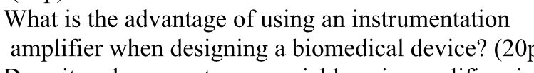 What is the advantage of using an instrumentation
