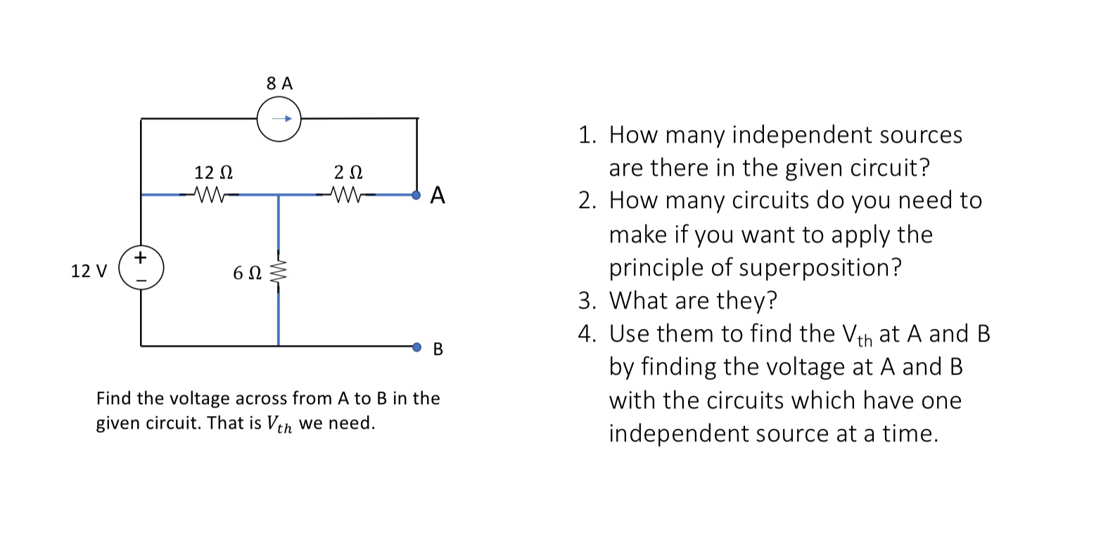 How many independent sources are there in the