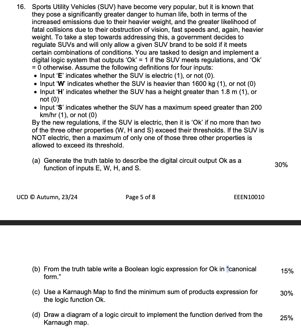 1 6 . Sports Utility Vehicles ( SUV ) have become
