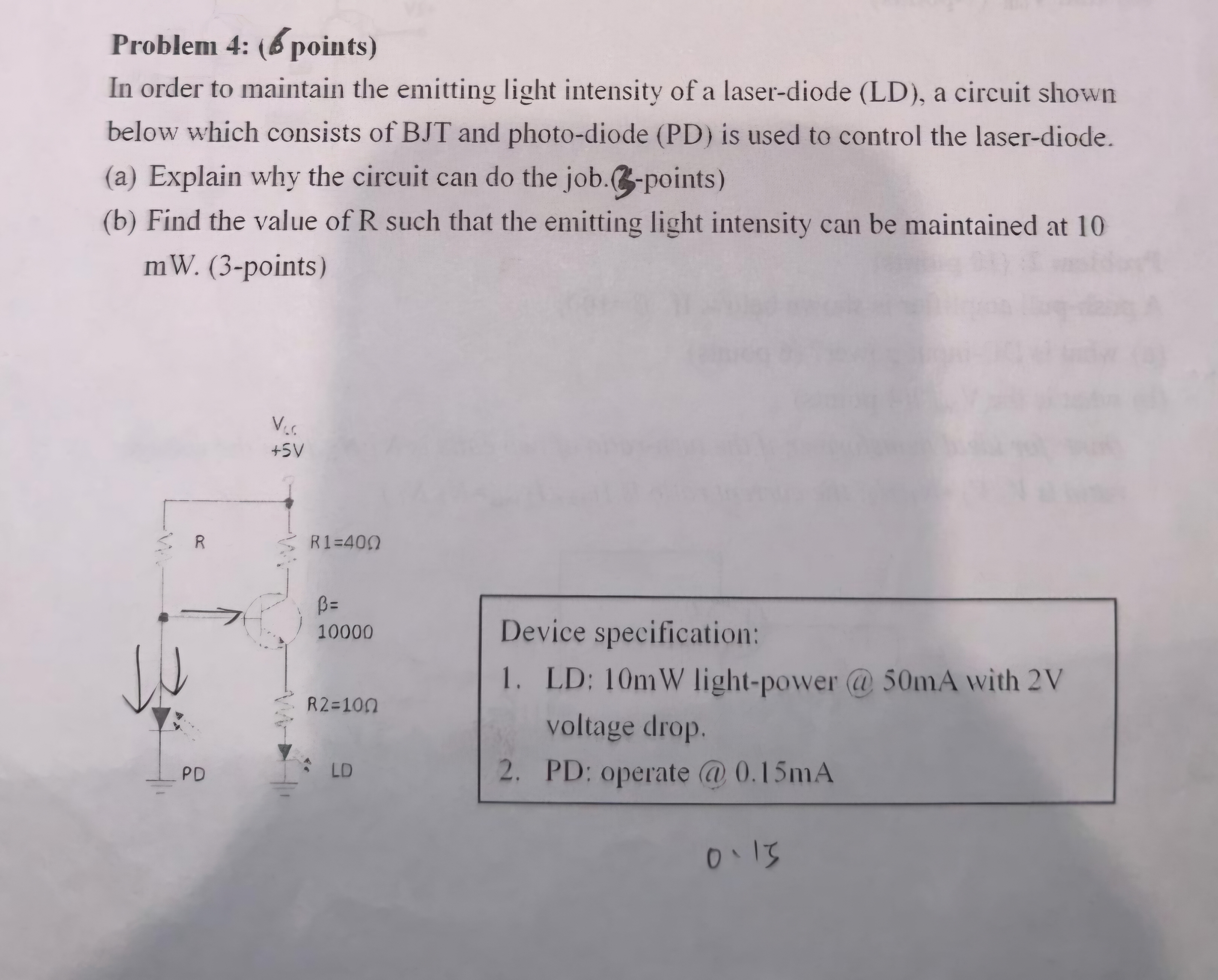 Problem 4 : ( 6 points ) In order to maintain the