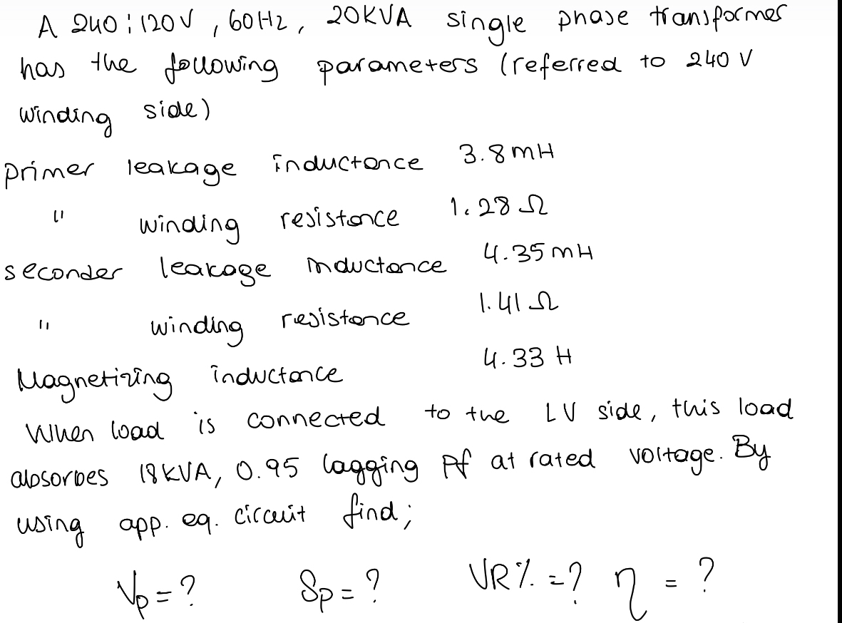 A 2 4 0 : 1 2 0 V , 6 0 H z , 2 0 KVA single