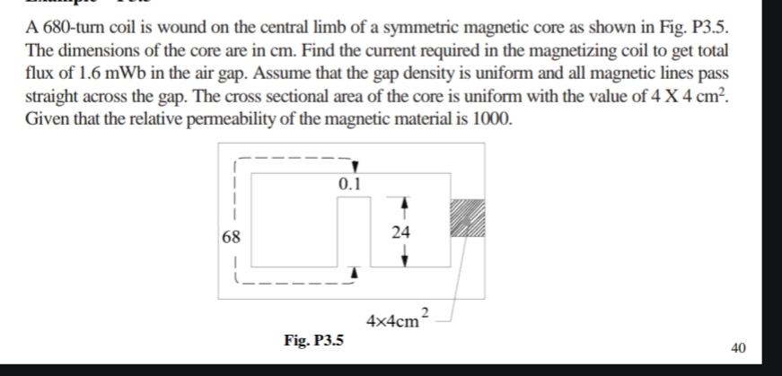 A 6 8 0 - turn coil is wound on the central limb
