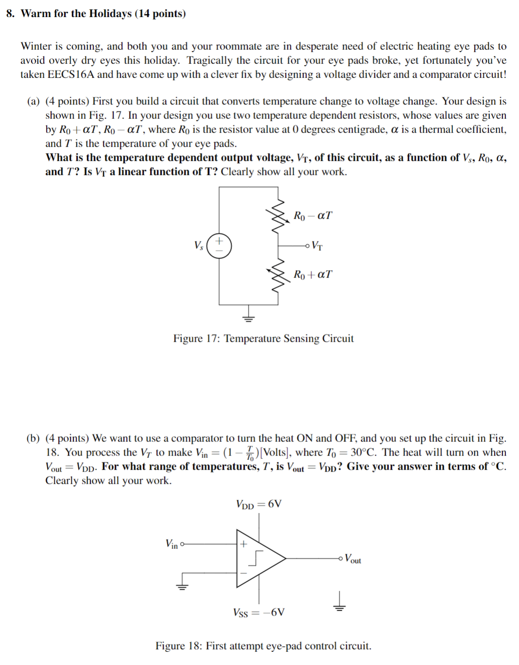 Warm for the Holidays ( 1 4 points ) Winter is