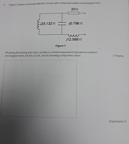 6 Figure 7 shows a seriesiparalel RiC circuit,