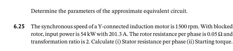 Determine the parameters of the approximate