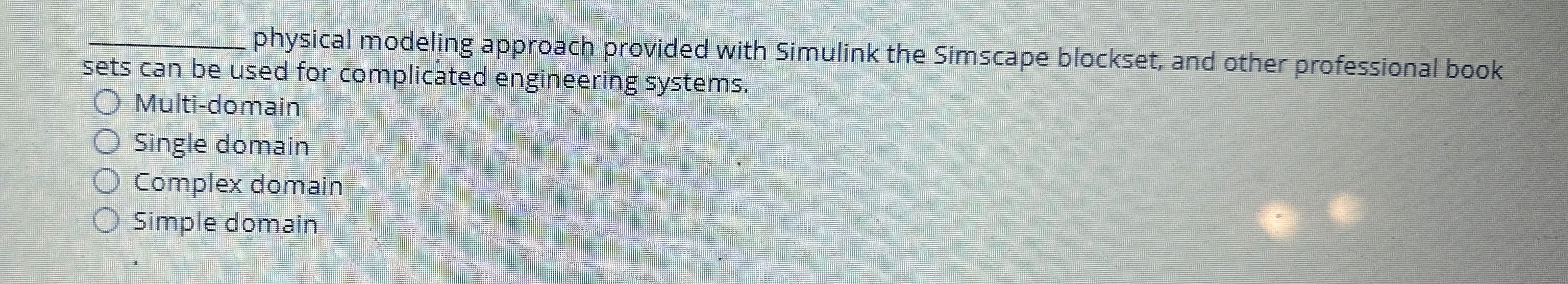 q , physical modeling approach provided with