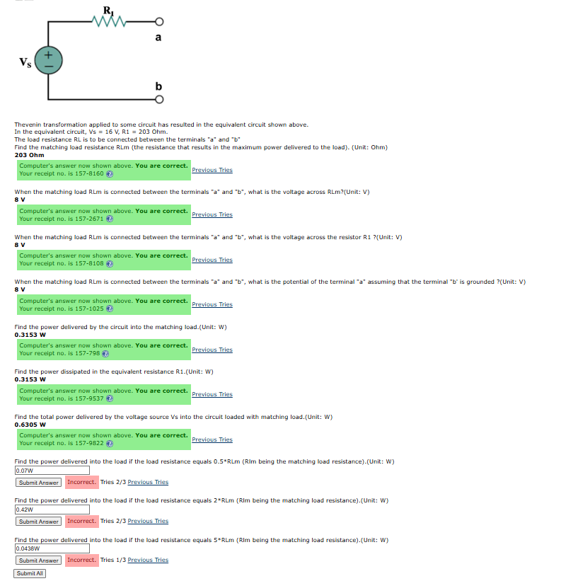 Thevenin transformation applied to some circuit
