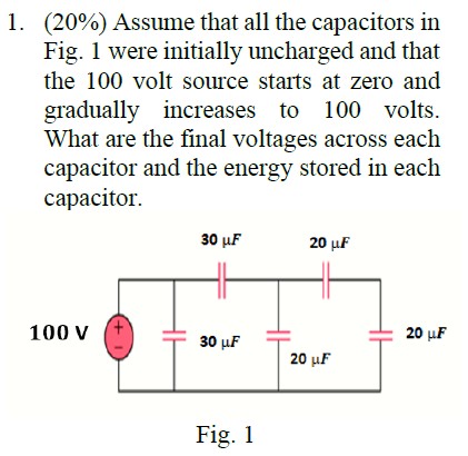 1 . \ ( ( 2 0 \ % ) \ ) Assume that all the