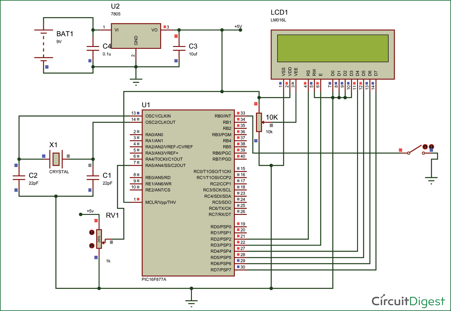 What the code for the circuit showing below that